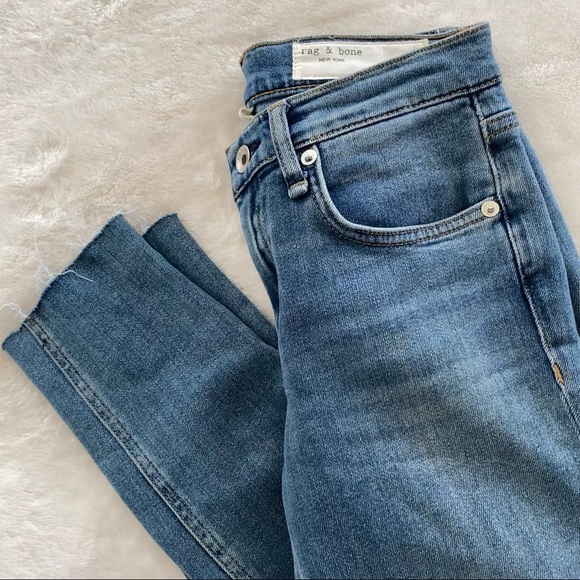 rag & bone Denim - Rag & bone Skinny Ankle Fray Jeans